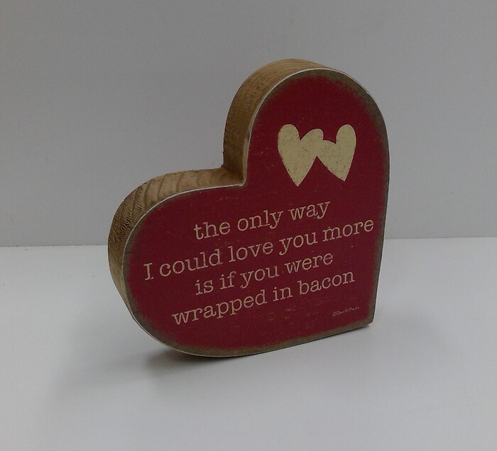 Heart Shaped Wooden Sign