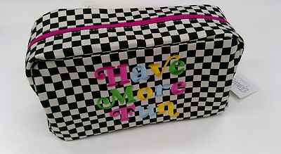 Have More Fun Checkered Bag