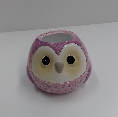 Owl Pot Purple